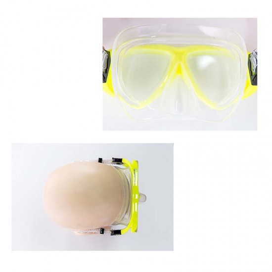 Professional Diving Mask Gear Silicone Swim Glasses Diving Mask Equipment Snorkel Adults Anti-Fog UV Waterproof Pool Men Women Goggles