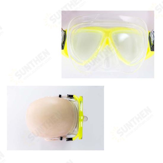 Professional Diving Mask Gear Silicone Swim Glasses Diving Mask Equipment Snorkel Adults Anti-Fog UV Waterproof Pool Men Women Goggles