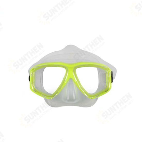 Professional Diving Mask Gear Silicone Swim Glasses Diving Mask Equipment Snorkel Adults Anti-Fog UV Waterproof Pool Men Women Goggles