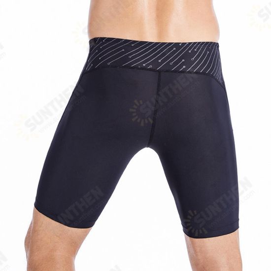 S-5142 Outdoor Sports Beach Quick-drying Sun Proof Men Fifth-pants Swimming Trunks