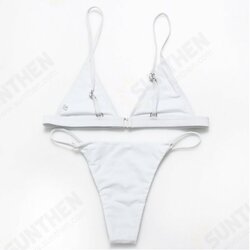 Sexy Original Solid Color Nylon Swimsuit Split Bikini Sets Sexy Original Solid Color Nylon Swimsuit Split Bikini Sets