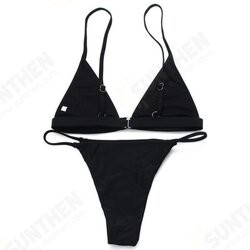 Sexy Original Solid Color Nylon Swimsuit Split Bikini Sets Sexy Original Solid Color Nylon Swimsuit Split Bikini Sets