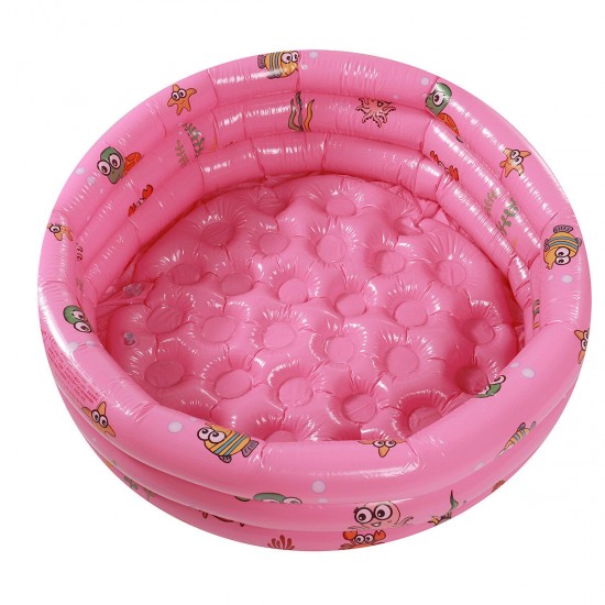 Thick PVC Inflatable Swimming Pool Children's Baby Bathing Pool Three Tube Inflatable Children's Round Play Pool Children's Toys Gifts