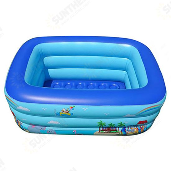 Thickened PVC Inflatable Swimming Pool Children's Swimming Pool Bath Tub Outdoor Indoor Play Pool Children's Toys Gifts