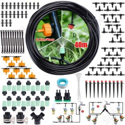 131ft/40M 47PCS Drip Irrigation Kit Adjustable Automatic Garden Watering System DIY Garden Watering Micro Drip Irrigation System Hose Kits 131ft/40M 47PCS Drip Irrigation Kit Adjustable Automatic Garden Watering System DIY Garden Watering Micro Drip Irrigation System Hose Kits
