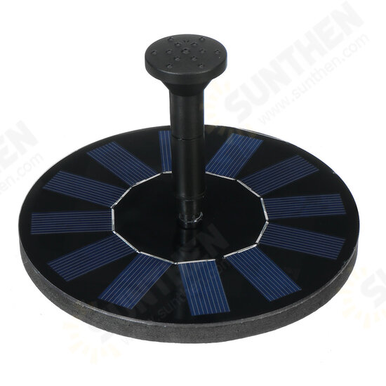 13cm 1.2W Solar Powered Floating Pump Water Fountain Home Garden Birdbath Pool