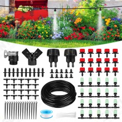 25M Micro Drip Irrigation Kit DIY Automatic Drip Irrigation System for Garden Greenhouse Patio 25M Micro Drip Irrigation Kit DIY Automatic Drip Irrigation System for Garden Greenhouse Patio