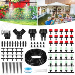 25M Micro Drip Irrigation Kit DIY Automatic Drip Irrigation System for Garden Greenhouse Patio 25M Micro Drip Irrigation Kit DIY Automatic Drip Irrigation System for Garden Greenhouse Patio