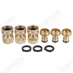 3 Sets Brass Pipe Hex Nipple Fitting Quick Coupler Adapter 3/4inchGHT Brass Male to Female Thread Brass Pipe Connectors 3 Sets Brass Pipe Hex Nipple Fitting Quick Coupler Adapter 3/4inchGHT Brass Male to Female Thread Brass Pipe Connectors