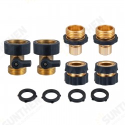 3/4' Garden Hose Quick Connect Water Hose Fit Brass Female Male Connector Set 3/4' Garden Hose Quick Connect Water Hose Fit Brass Female Male Connector Set