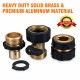 3/4' Garden Hose Quick Connect Water Hose Fit Brass Female Male Connector Set