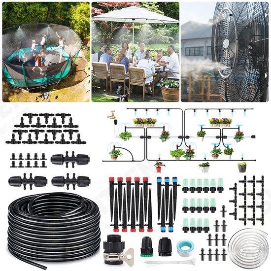 40M PVC Automatic Micro Drip Irrigation Kit Saveing-water Auto Watering System