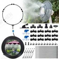 44PCS 15FT Misting Cooling System PE Spray Water Systemfor Garden Landscaping Greenhouse 44PCS 15FT Misting Cooling System PE Spray Water Systemfor Garden Landscaping Greenhouse