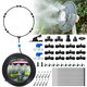 44PCS 15FT Misting Cooling System PE Spray Water Systemfor Garden Landscaping Greenhouse