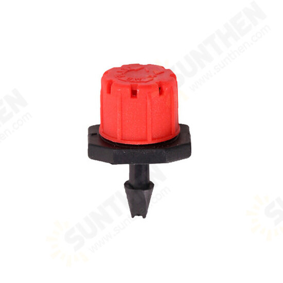 50pcs 8 Outlets Red Drip Adjustable Flow Dripper Micro Sprinklers