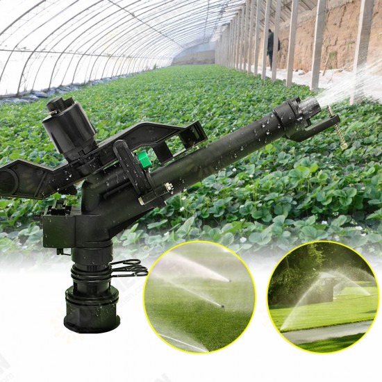 5.5 Inch Rocker Rotary Irrigation Gun Big Covering Range Sprinkler Gun Garden Lawn Grass Farm Rocker Arm Rotating Sprinkler