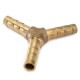 6/8/10MM Brass Connector Gardening Hose inchYinch Plumbing Fittings Gas Hose Tee