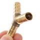 6/8/10MM Brass Connector Gardening Hose inchYinch Plumbing Fittings Gas Hose Tee