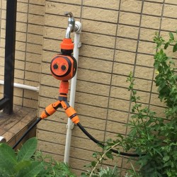 Automatic Double Drip Irrigation Dual Controller Kit Garden Self Watering Timer Automatic Double Drip Irrigation Dual Controller Kit Garden Self Watering Timer