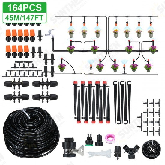 Automatic Drip Irrigation System Kit Plant Self Watering Garden Hose