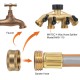 Garden Hose Female End Cap (4 Brass End Caps) | Helps Fix Leaky Spigot