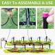 Drip Irrigation Kit 59FT/18m Garden Watering System Greenhouse Patio Automatic Irrigation Kits with Double-way Brass Threaded Connector & 4 Kinds of Sprayers Easy Install Control