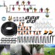 Drip Irrigation Kit 59FT/18m Garden Watering System Greenhouse Patio Automatic Irrigation Kits with Double-way Brass Threaded Connector & 4 Kinds of Sprayers Easy Install Control