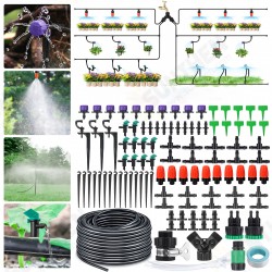 29M 153PCS Drip Irrigation Kit Automatic Sprinkler DIY Garden Watering Micro Drip Irrigation System Hose Kits 29M 153PCS Drip Irrigation Kit Automatic Sprinkler DIY Garden Watering Micro Drip Irrigation System Hose Kits