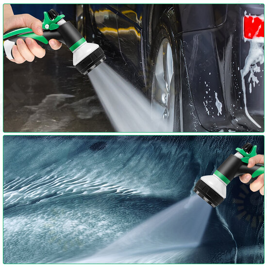 Garden Multifunction 8 Mode Water Spear Household Watering Nozzle Sprinkler Car Wash Spraying Spear