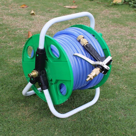 Green Plastic Gardening Pipe Rack Garden Pipe Holder Hose Car