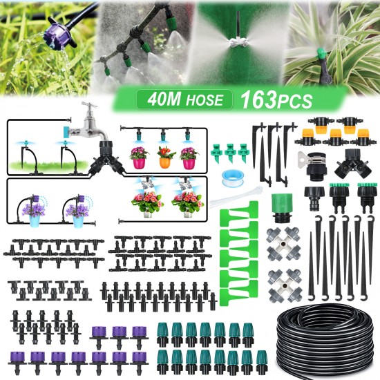 40M Drip Irrigation Kit Automatic Sprinkler DIY Garden Watering Micro Drip Irrigation System Hose Kits