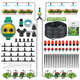 Drip Irrigation Kit with Water Timer Water Pipe and Full Language Manual and Other Accessories