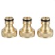 Brass Inner Teeth Quick Connector Set 3/4inch GHT Brass Garden Hose Quick Connector With Washers