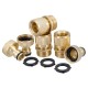 Brass Inner Teeth Quick Connector Set 3/4inch GHT Brass Garden Hose Quick Connector With Washers