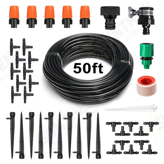 Micro Irrigation Drip System Watering Drip Irrigation DIY Irrigation Reducing Tee Orange Spray Nozzles Spray Nozzles Irrigation Kits