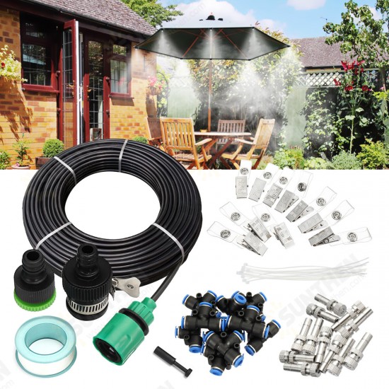 10M 48PCS Automatic Sprinkler DIY Garden Watering Micro Drip Irrigation System Hose Kits