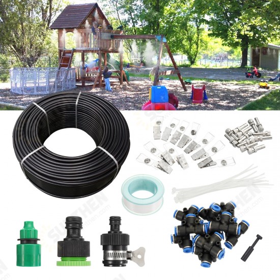 10M 48PCS Automatic Sprinkler DIY Garden Watering Micro Drip Irrigation System Hose Kits