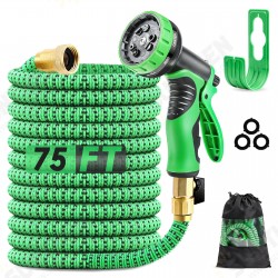 75FT/100FT US Standard Expandable Flexible Green Garden Water Hose Plastic Hose Garden Watering Sets 75FT/100FT US Standard Expandable Flexible Green Garden Water Hose Plastic Hose Garden Watering Sets
