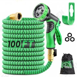 75FT/100FT US Standard Expandable Flexible Green Garden Water Hose Plastic Hose Garden Watering Sets 75FT/100FT US Standard Expandable Flexible Green Garden Water Hose Plastic Hose Garden Watering Sets