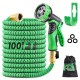 75FT/100FT US Standard Expandable Flexible Green Garden Water Hose Plastic Hose Garden Watering Sets