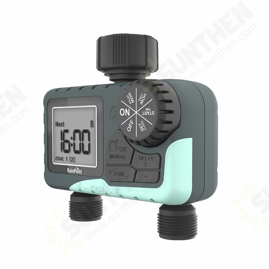 Sprinkler Timer Automatic Irrigation System Outdoor Water Timer 2 zones Hose Faucet