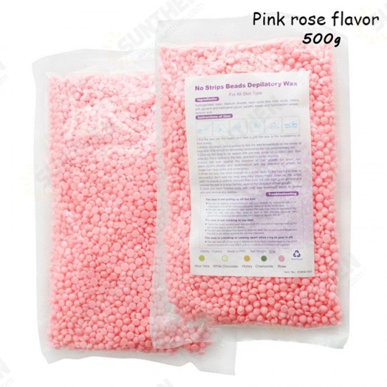 500g No Strip Hair Removal Wax Beans Waxing Bikini Line Armpit Hands Legs Remover Epilator