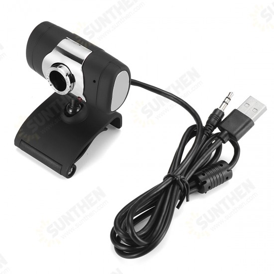 480P Webcam with Microphone Web Camera PC Camera for Computer Skype Video Chat Recording Compatible with Mac Windows