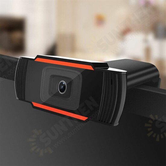 720P HD Drive USB Webcam Automatic Dimming Conference Live Computer Camera Built-in Noise Reduction Microphone for PC Laptop