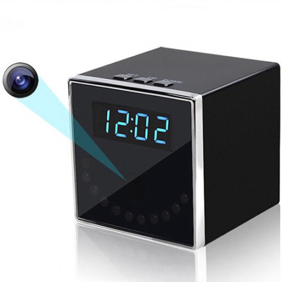HD 1080P WiFi Wireless Camera Clock Home Security Camera Night Vision