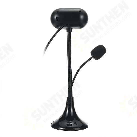 HD Webcam with Microphone Night Vision Camera 480P/720P/1080P USB Computer Desktop Web Cam Facecam Adjustable Rotation