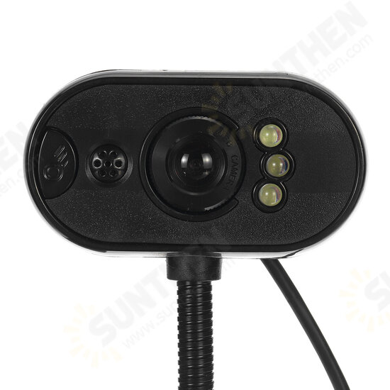 HD Webcam with Microphone Night Vision Camera 480P/720P/1080P USB Computer Desktop Web Cam Facecam Adjustable Rotation