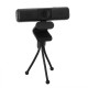 2K HD 1440P Webcam Auto-Focus Light Correction Built-in Stereo Microphone Wired USB Computer Cam Camera with Tripod Len Cap