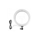 OR-10RGB 10inch RGB LED Ring Light Dimmable Selfie Ring Lamp Three Kinds of Color Temperature for Computer Live With Tripod