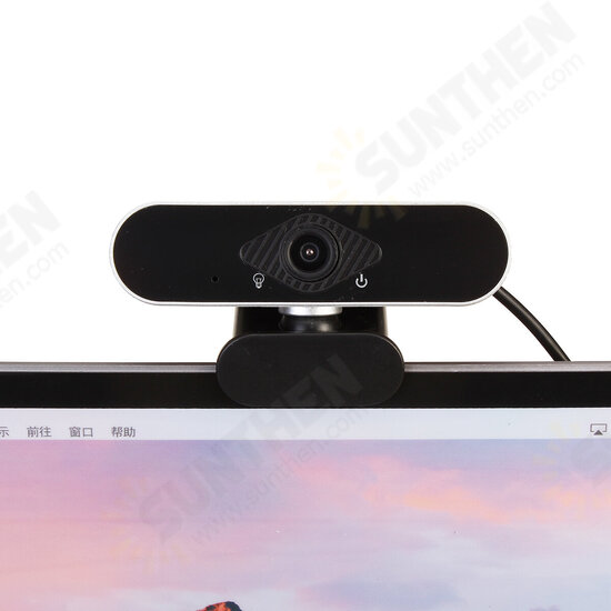 USB 2.0 Webcam Auto Focusing Web Camera Cam & Microphone For PC Laptop Desktop